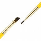 Пензлик для брів Sinart PROBRUSH скошена B103 (жовтий)