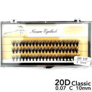 Вії Nesura 20D, вигин С, довжина 10 мм, товщина 0,07 (classic)