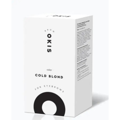 Крем-фарба для брів в тубах COLD BLOND з окислювачем з екстрактом хни OKIS BROW, 15 мл