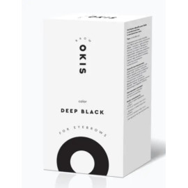 Farba do brwi w tubach DEEP BLACK z ekstraktem henny OKIS BROW, 15 ml