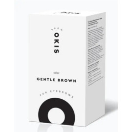 Крем-фарба для брів в тубах GENTLE BROWN з окислювачем з екстрактом хни OKIS BROW, 15 мл