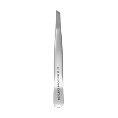 Пінцет для брів Staleks Expert 10 Type 3 (широкі скошені кромки)