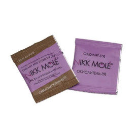 Фарба для брів та вій у саше Nikk Mole, тон світло-коричнева