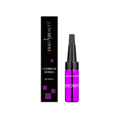 Хна для брів EKKOBEAUTY, brown