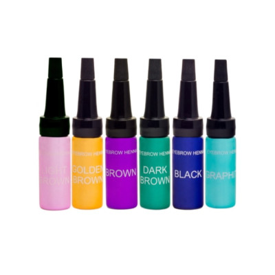 Набір хни з 6 відтінків EKKOBEAUTY