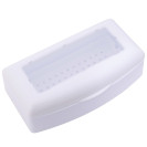 Instrument sterilisation container with transparent lid (white, 0.5 litres)