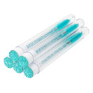 Eyelash brush in flask, turquoise