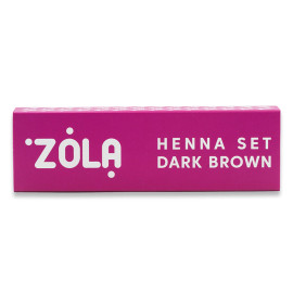 Набір хни ZOLA DARK BROWN 4шт по 2,5г