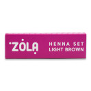 Набір хни ZOLA LIGHT BROWN 4шт по 2,5г