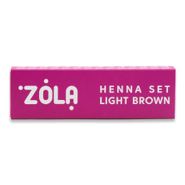 Набір хни ZOLA LIGHT BROWN 4шт по 2,5г