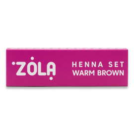 Набір хни ZOLA WARM BROWN 4шт по 2,5г