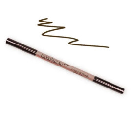 Олівець восковий зі щіточкою для брів Ekkobeauty (темно-коричневий)