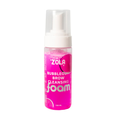 Піна для брів рожева ZOLA Bubblegum Brow Cleansing, 150 мл