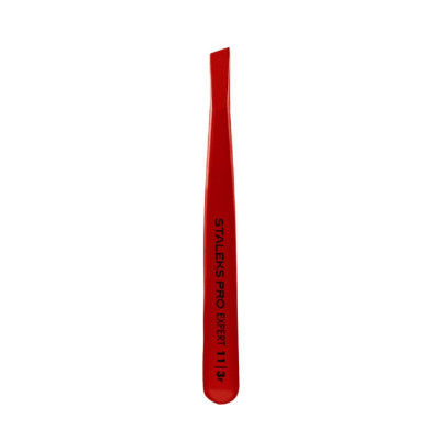 Пінцет для брів STALEKS PRO EXPERT 11 TYPE 3 Red TE-11/3