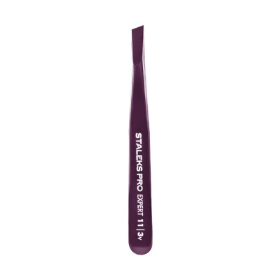 Пінцет для брів STALEKS PRO EXPERT 11 TYPE 3 Violet TE-11/3