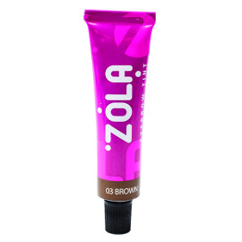 Фарба для брів з колагеном Zola, 15 мл (03 коричнева)