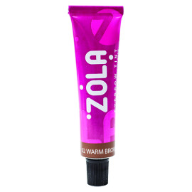 Фарба для брів з колагеном Zola, 15 мл (02 тепла коричнева)