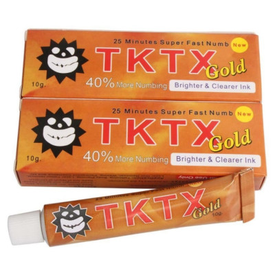 Крем-анестетик TKTX 40% 10 г, золотий