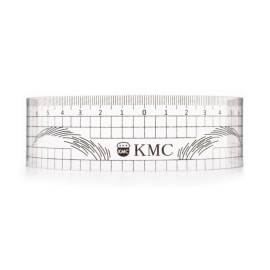 Лінійка багаторазова для ескізу брів KMC, чорна