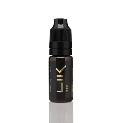 Пігмент Lik Brows 701 Black Brown для перманентного макіяжу, 10 мл