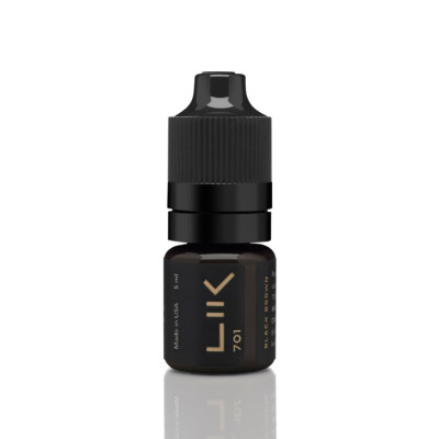 Пігмент Lik Brows 701 Black Brown для перманентного макіяжу, 5 мл