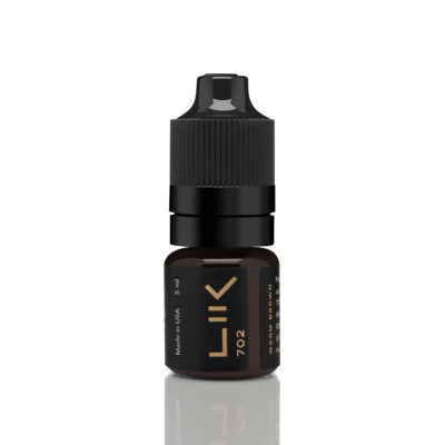 Пігмент Lik Brows 702 Warm Brown для перманентного макіяжу, 5 мл