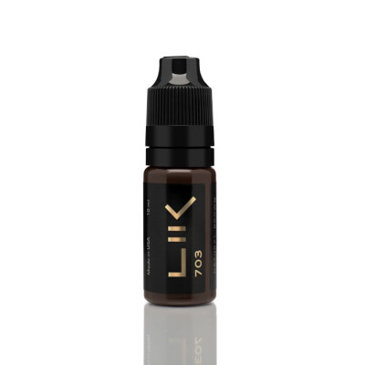 Пігмент Lik Brows 703 Natural Brown для перманентного макіяжу, 10 мл