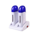 Depilatory wax cartridge with a double base (blue)