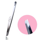OKO Easy Touch 02 beveled eyebrow tweezers, soft pressure (manual sharpening)