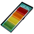 Ресницы LEX 4 COLOR (red; oranžová; yellow; y-green) 20 lines 0.07 CC 7-8-9-10-11-12mm