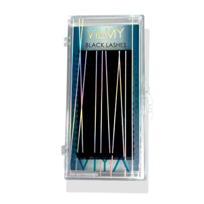 Вії чорні 20 ліній VILMY VIYA mix (C 0.10 (4-7))