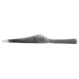 Пінцет для брів Lendi (скошений, матовий)