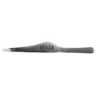 Пінцет для брів Lendi (скошений, матовий)