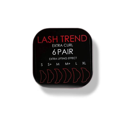 Валики для ламінування Lash Trend (глянцеві) EXTRA 6 пар S, S+ ,M, M+, L, XL