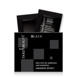Ekko Beauty GRADIENT EFFECT Eyebrow and lash tint paint, tone Black, sachet