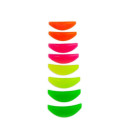 Set of silicone curlers Elan, 4 pairs (S,M,L,XL), multicoloured