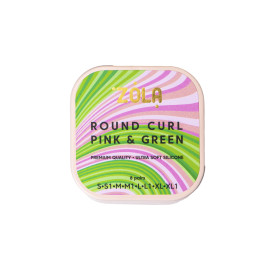 Валики для ламінування Zola Round Curl Pink and Green (S, S1, M, M1, L, L1, XL, XL1)
