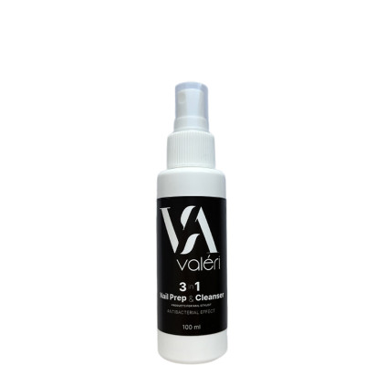Універсальна рідина Valeri 3в1 Nail Prep and Cleanser, 100 мл