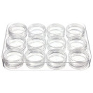 Set of jars for storage of pigment and small decor, 12 pcs/each