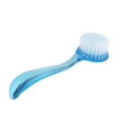 Round brush with dusting handle, blue