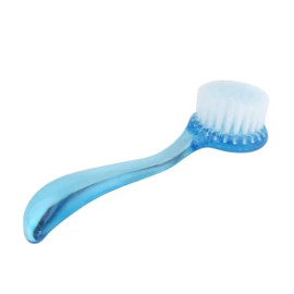 Round brush with dusting handle, blue