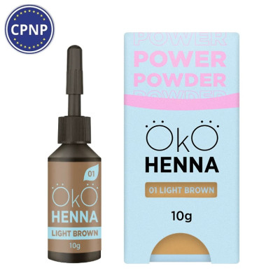 Хна для брів OKO Power Powder, 01 Light Brown, 10 г