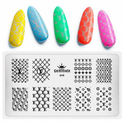 Металева пластина для стемпінгу Designer 15