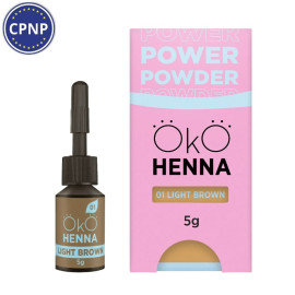 Хна для брів OKO Power Powder, 01 Light Brown, 5 г