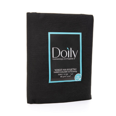 Чохол на кушетку Doily 0,8х2,1 м (1 шт/пач) зі спанбонду 80 г/м2, чорний