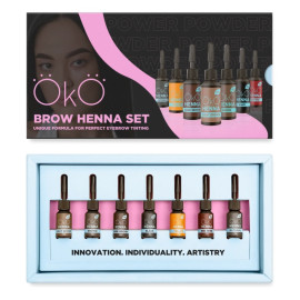 Набір хни для брів OKO Power Powder, 5 г