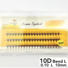 Вії Nesura 10D, вигин L, довжина 10 мм, товщина 0,10