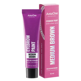 Farba do brwi z aloesem AntuOne Medium Brown, 15 ml