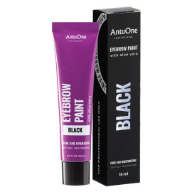 Фарба для брів з алое віра AntuOne Black, 15 мл